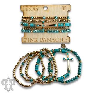 Shiny finish cross bracelet with Austrian crystals