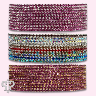 Ten strand rhinestone bracelet set
