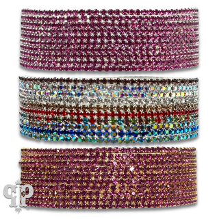 Ten strand rhinestone bracelet set