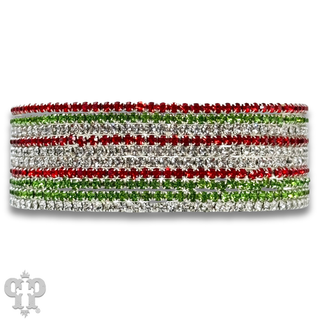 Ten strand rhinestone bracelet set