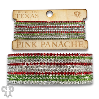Ten strand rhinestone bracelet set