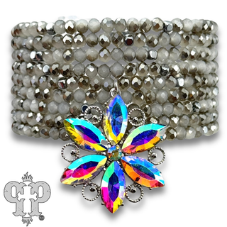 Rhinestone starburst bracelet