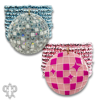 Disco ball charm bracelet