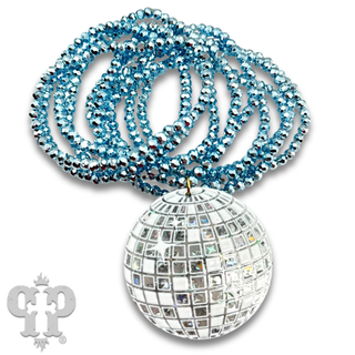 Disco ball charm bracelet
