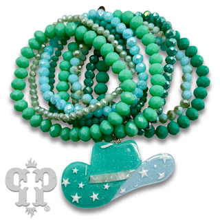 Cowboy hat charm bracelet