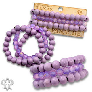Pastel beaded bracelet set