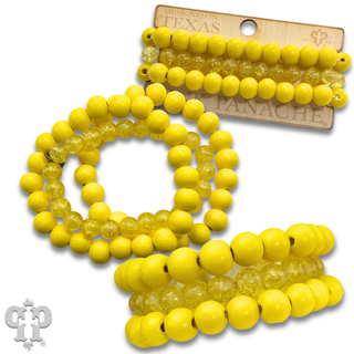 Pastel beaded bracelet set