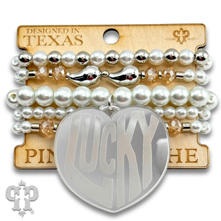 Lucky Heart charm bracelet