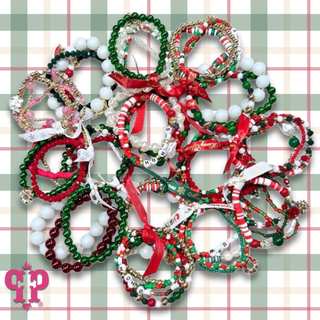 Christmas mystery bracelet stacks