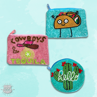 Western beaded coin purse