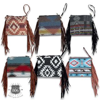 Western fringe crossbody bag, last call