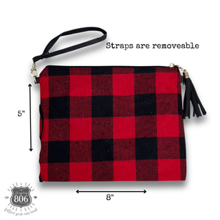 Buffalo plaid crossbody bag, last call