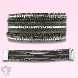 Gray magnetic bracelet, last call