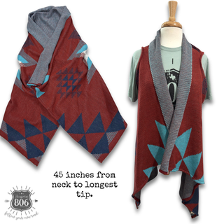 Western knit vest, last call