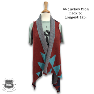Western knit vest, last call