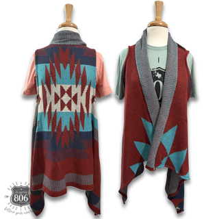 Western knit vest, last call