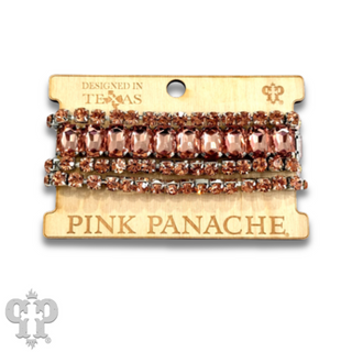 Four strand mixed rhinestone bracelet, two sizes