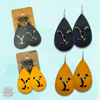 Teardrop "Y" brand earring, last call