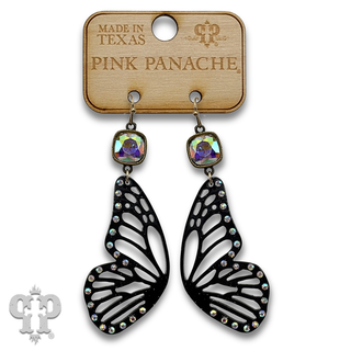 Butterfly wing earring with crystals from Swarovski® - LC