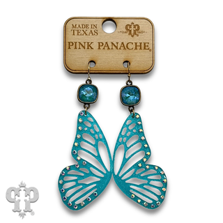 Butterfly wing earring with crystals from Swarovski® - LC