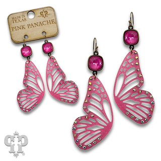 Butterfly wing earring with crystals from Swarovski® - LC