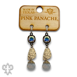 Crystal drop earring with crystals from Swarovski® - LC