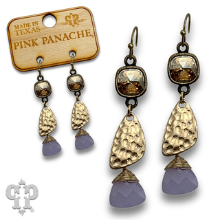 Crystal drop earring with crystals from Swarovski® - LC