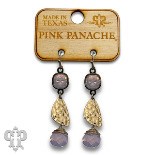 Crystal drop earring with crystals from Swarovski® - LC