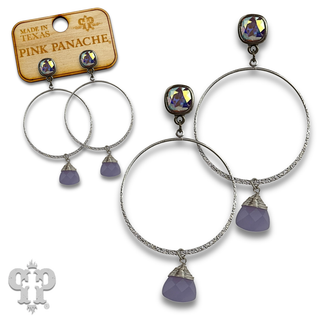 Crystal drop earring with crystals from Swarovski® - LC