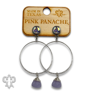Crystal drop earring with crystals from Swarovski® - LC