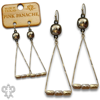 Triangle swing earring with crystals from Swarovski®- LC