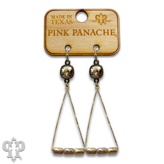 Triangle swing earring with crystals from Swarovski®- LC