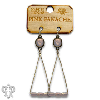 Triangle swing earring with crystals from Swarovski®- LC