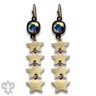 Four star earring with crystals from Swarovski® - LC