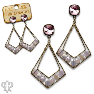 Pointed teardrop earring, Austrian crystal