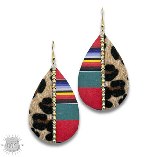 Mixed media teardrop earring last call