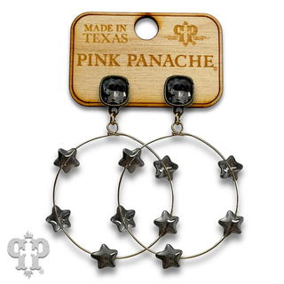 Star circle earring with crystals from Swarovski® - LC