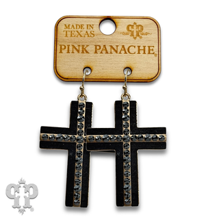 Cross earring with crystals from Swarovski®- LC