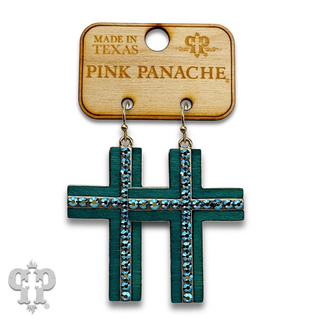 Cross earring with crystals from Swarovski®- LC