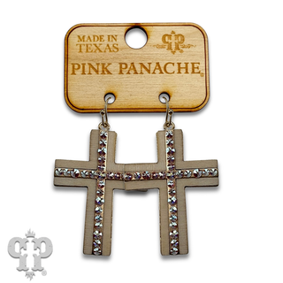 Cross earring with crystals from Swarovski®- LC