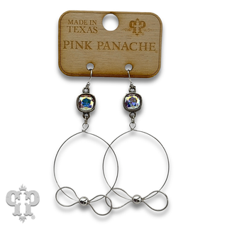 Crystal bow earring with crystals from Swarovski®