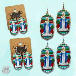 Virgin Mary earring, last call
