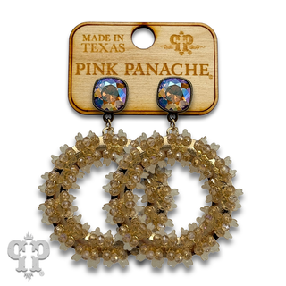 Flower wreath earring with crystals from Swarovski® - LC