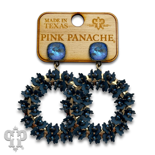 Flower wreath earring with crystals from Swarovski® - LC