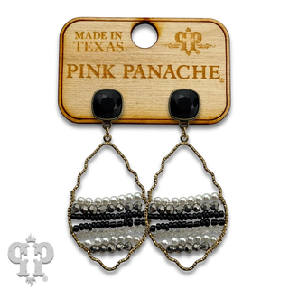 Diamond shape teardrop earring with a crystal from Swarovski®
