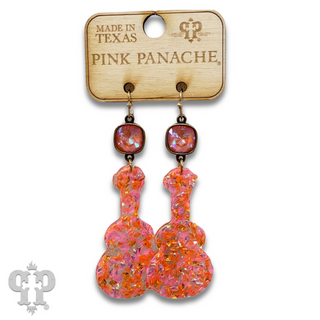 Acrylic earring with Austrian crystal