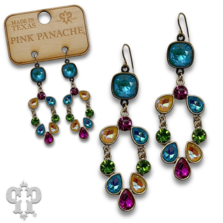 Rhinestone chandelier earring with crystals from Swarovski®- LC