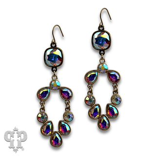Rhinestone chandelier earring with crystals from Swarovski®- LC