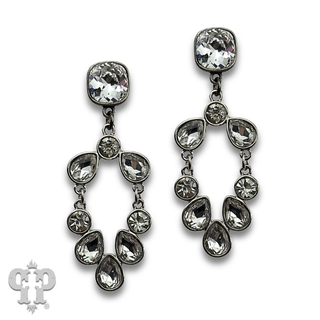 Rhinestone chandelier earring with crystals from Swarovski®- LC