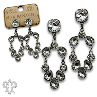 Rhinestone chandelier earring with crystals from Swarovski®- LC